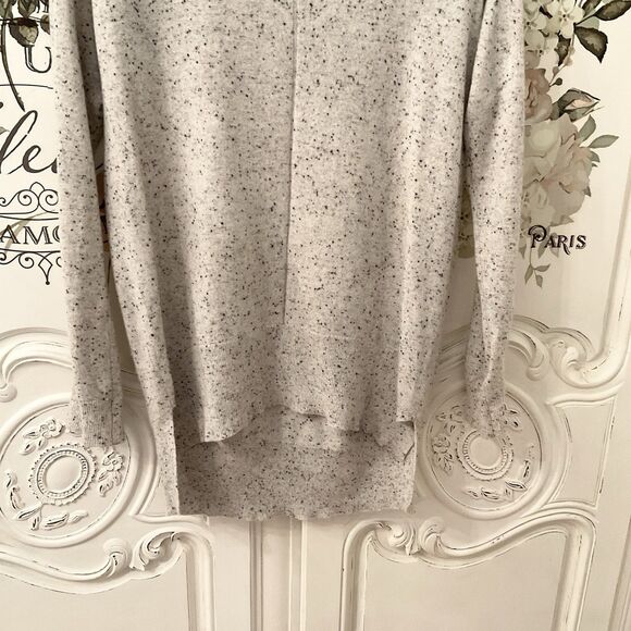 Splendid Sweater Women's S Gray Marled Cowl Neck Hi Lo Cashmere - Picture 5 of 11